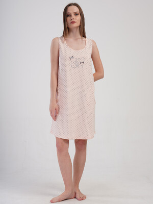 Купить Хлопковая туника на широких бретельках VIENETTA 4085161248 в Украина в Lingerie.ua - Одяг для дому та відпочинку, Фото 8