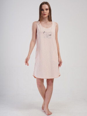 Купить Хлопковая туника на широких бретельках VIENETTA 4085161248 в Украина в Lingerie.ua - Одяг для дому та відпочинку, Фото 4