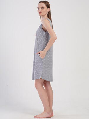 Купить Хлопковая туника на широких бретельках VIENETTA 4085161248 в Украина в Lingerie.ua - Одяг для дому та відпочинку, Фото 3