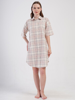 Купить Хлопковый халат женский на пуговицах  с коротким рукавом VIENETTA 4084924206 в Украина в Lingerie.ua - Одяг для дому та відпочинку, Видео