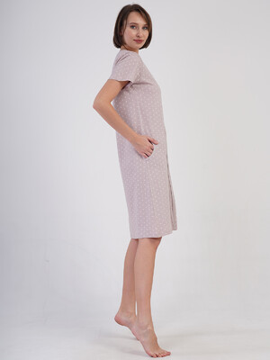 Купить Хлопковый халат женский на молнии VIENETTA 4082711405 в Украина в Lingerie.ua - Одяг для дому та відпочинку, Фото 4