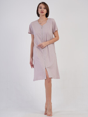 Купить Хлопковый халат женский на молнии VIENETTA 4082711405 в Украина в Lingerie.ua - Одяг для дому та відпочинку, Фото 8