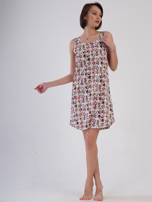 Купить Хлопковая туника на широких бретельках VIENETTA 4092432050 в Украина в Lingerie.ua - Одяг для дому та відпочинку, Фото 3