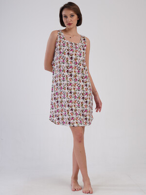 Купить Хлопковая туника на широких бретельках VIENETTA 4092432050 в Украина в Lingerie.ua - Одяг для дому та відпочинку, Фото 4