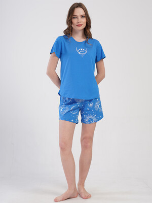 Купить Хлопковый комплект с шортами VIENETTA 4080961252 в Украина в Lingerie.ua - Одяг для дому та відпочинку, Фото 2