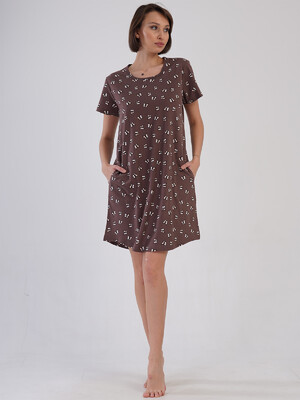 Купить Хлопковая домашняя туника с коротким рукавом VIENETTA 4081784906 в Украина в Lingerie.ua - Одяг для дому та відпочинку, Видео