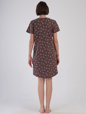 Купить Хлопковая домашняя туника с коротким рукавом VIENETTA 4081784906 в Украина в Lingerie.ua - Одяг для дому та відпочинку, Фото 4