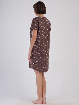 Купить Хлопковая домашняя туника с коротким рукавом VIENETTA 4081784906 в Украина в Lingerie.ua - Одяг для дому та відпочинку, Фото 5