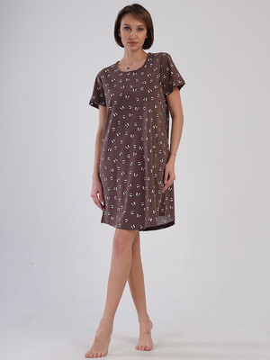 Купить Хлопковая домашняя туника с коротким рукавом VIENETTA 4081784906 в Украина в Lingerie.ua - Одяг для дому та відпочинку, Фото 7