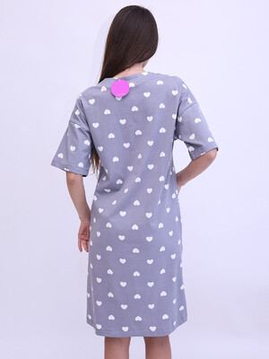 Купить Трикотажный халат женский на молнии LINGERIE 170748 в Украина в Lingerie.ua - Одяг для дому та відпочинку, Фото 5