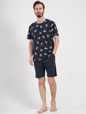 Купить Хлопковый костюм мужской с шортами VIENETTA MAN 4080233520 в Украина в Lingerie.ua - Одяг для дому та відпочинку, Фото 3