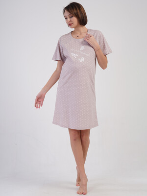 Купить Хлопковая туника для беременных и кормящих мам VIENETTA 4082721405 в Украина в Lingerie.ua - Одяг для дому та відпочинку, Фото 2