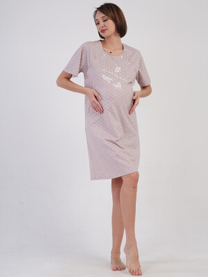 Купить Хлопковая туника для беременных и кормящих мам VIENETTA 4082721405 в Украина в Lingerie.ua - Одяг для дому та відпочинку, Фото 3