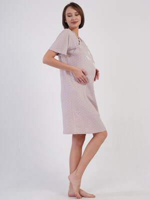 Купить Хлопковая туника для беременных и кормящих мам VIENETTA 4082721405 в Украина в Lingerie.ua - Одяг для дому та відпочинку, Фото 4