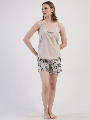 Купить Хлопковый комплект с шортами VIENETTA 4083154474 в Украина в Lingerie.ua - Одяг для дому та відпочинку, Фото 3