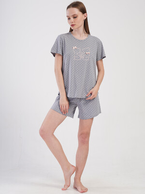 Купить Хлопковый комплект с шортами VIENETTA 4084481248 в Украина в Lingerie.ua - Одяг для дому та відпочинку, Видео