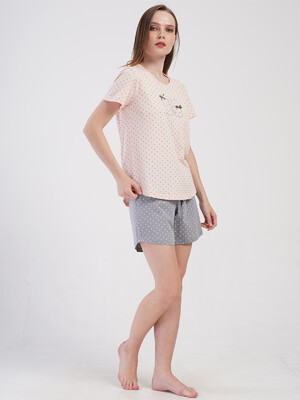 Купить Хлопковый комплект с шортами VIENETTA 4084481248 в Украина в Lingerie.ua - Одяг для дому та відпочинку, Фото 4