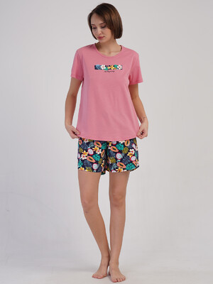 Купить Хлопковый комплект из футболки и шорт VIENETTA 4082988286 в Украина в Lingerie.ua - Одяг для дому та відпочинку, Фото 3