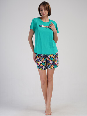 Купить Хлопковый комплект из футболки и шорт VIENETTA 4082988286 в Украина в Lingerie.ua - Одяг для дому та відпочинку, Фото 14