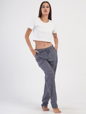 Купить Хлопковые женские брюки большого размера VIENETTA 4050330868 в Украина в Lingerie.ua - Одяг для дому та відпочинку, Фото 2