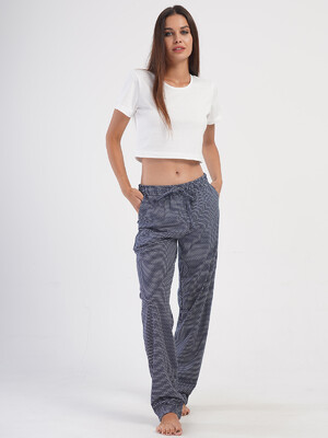 Купить Хлопковые женские брюки большого размера VIENETTA 4050330868 в Украина в Lingerie.ua - Одяг для дому та відпочинку, Фото 6