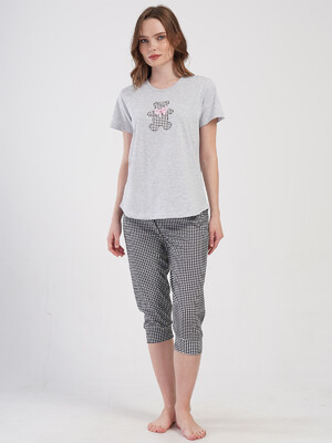 Купить Хлопковый комплект из футболки и капри VIENETTA 4085036331 в Украина в Lingerie.ua - Одяг для дому та відпочинку, Фото 2