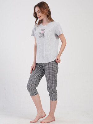 Купить Хлопковый комплект из футболки и капри VIENETTA 4085036331 в Украина в Lingerie.ua - Одяг для дому та відпочинку, Фото 6