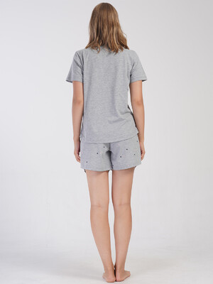 Купить Хлопковый комплект большого размера с шортами VIENETTA 4081410495 в Украина в Lingerie.ua - Одяг для дому та відпочинку, Фото 2