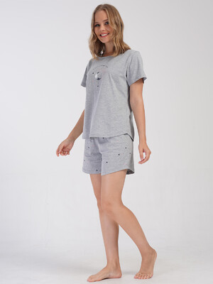 Купить Хлопковый комплект большого размера с шортами VIENETTA 4081410495 в Украина в Lingerie.ua - Одяг для дому та відпочинку, Фото 5
