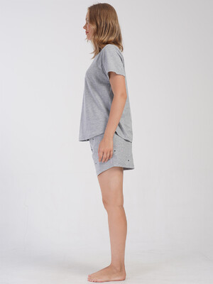 Купить Хлопковый комплект большого размера с шортами VIENETTA 4081410495 в Украина в Lingerie.ua - Одяг для дому та відпочинку, Фото 7