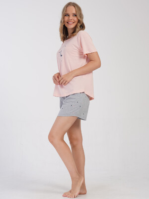 Купить Хлопковый комплект большого размера с шортами VIENETTA 4081410495 в Украина в Lingerie.ua - Одяг для дому та відпочинку, Фото 8