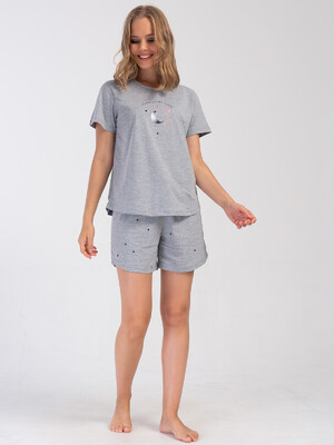 Купить Хлопковый комплект большого размера с шортами VIENETTA 4081410495 в Украина в Lingerie.ua - Одяг для дому та відпочинку, Фото 10