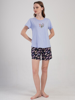 Купить Хлопковый комплект из футболки и шорт VIENETTA 4091230911 в Украина
