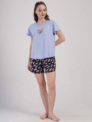 Купить Бавовняний комплект із футболки та шортів VIENETTA 4091230911 в Украина в Lingerie.ua - Одяг для дому та відпочинку, Фото 2