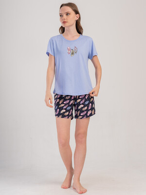 Купить Бавовняний комплект із футболки та шортів VIENETTA 4091230911 в Украина в Lingerie.ua - Одяг для дому та відпочинку, Фото 7