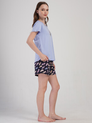 Купить Бавовняний комплект із футболки та шортів VIENETTA 4091230911 в Украина в Lingerie.ua - Одяг для дому та відпочинку, Фото 4