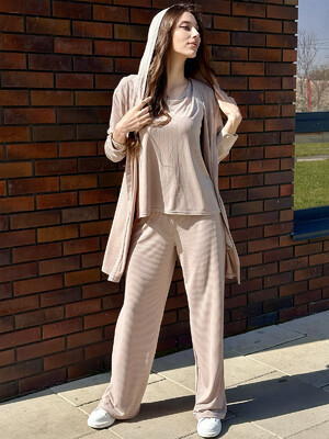 Купить Костюм трійка з кардигана, футболки та штанів LINGERIE 170753 в Украина в Lingerie.ua - Одяг для дому та відпочинку, Фото 4