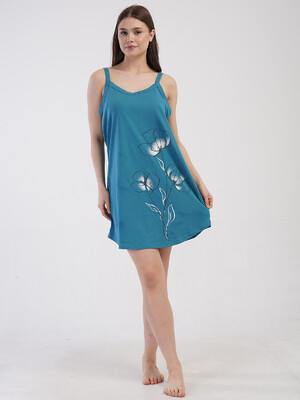 Купить Хлопковая домашняя туника большого размера VIENETTA 4110290000 в Украина в Lingerie.ua - Одяг для дому та відпочинку, Видео