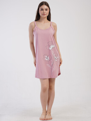 Купить Хлопковая домашняя туника большого размера VIENETTA 4110290000 в Украина в Lingerie.ua - Одяг для дому та відпочинку, Фото 2