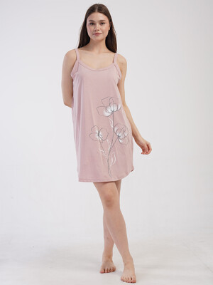 Купить Хлопковая домашняя туника большого размера VIENETTA 4110290000 в Украина в Lingerie.ua - Одяг для дому та відпочинку, Фото 3