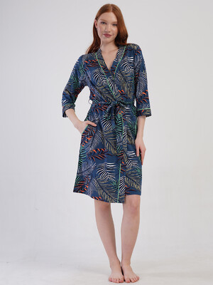 Купить Хлопковый домашний женский халат VIENETTA 4100665136 в Украина в Lingerie.ua - Одяг для дому та відпочинку, Фото 5