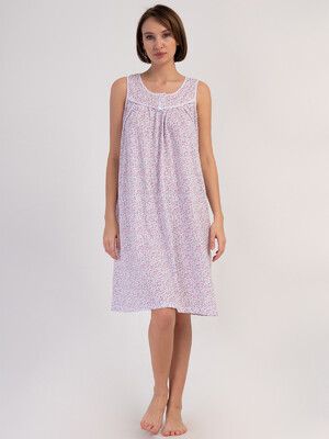 Хлопковая ночная сорочка большого размера VIENETTA 1617750068