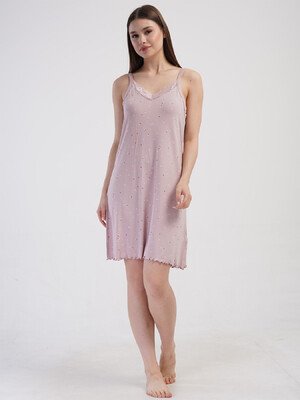 Купить Нічна сорочка з віскози на тонких бретельках VIENETTA 4093141049 в Украина в Lingerie.ua - Одяг для дому та відпочинку, Фото 4