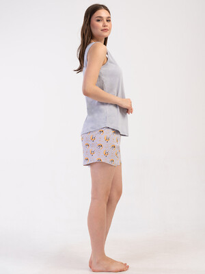 Купить Хлопковый комплект большого размера с шортами VIENETTA 4101237689 в Украина в Lingerie.ua - Одяг для дому та відпочинку, Фото 2