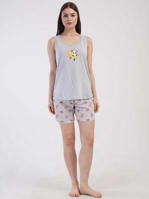 Купить Хлопковый комплект большого размера с шортами VIENETTA 4101237689 в Украина в Lingerie.ua - Одяг для дому та відпочинку, Фото 4