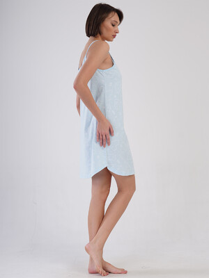 Купить Хлопковая домашняя туника на тонких бретельках VIENETTA 4080871589 в Украина в Lingerie.ua - Одяг для дому та відпочинку, Фото 7