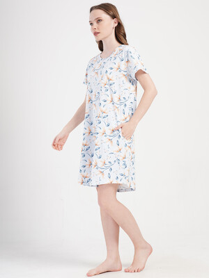 Купить Бавовняна домашня туніка великого розміру VIENETTA 4092060710 в Украина в Lingerie.ua - Одяг для дому та відпочинку, Фото 2