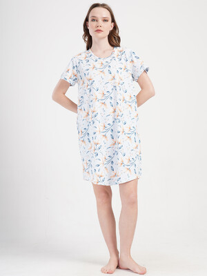 Купить Бавовняна домашня туніка великого розміру VIENETTA 4092060710 в Украина в Lingerie.ua - Одяг для дому та відпочинку, Фото 4