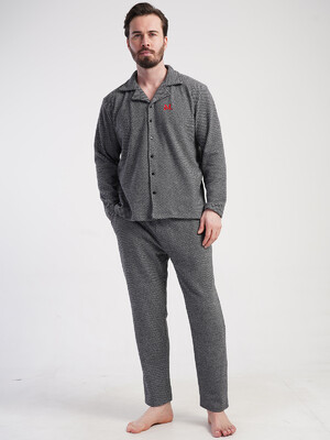 Купить Класична піжама чоловіча великого розміру VIENETTA MAN 5010090000 в Украина в Lingerie.ua - Одяг для дому та відпочинку, Фото 4