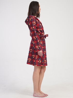 Купить Байковый женский халат с длинным рукавом VIENETTA 5033200520 в Украина в Lingerie.ua - Одяг для дому та відпочинку, Фото 6